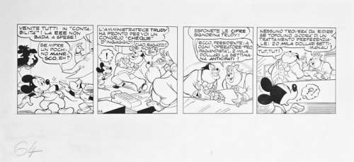 Scarpa, Romano - 1 Original page - Topolino - "L’enigma di Brigaboom" | Catawiki