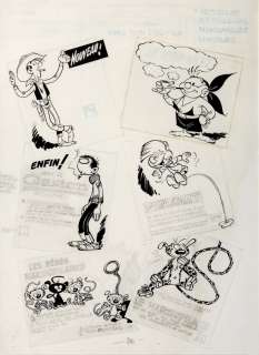 Collectif - Franquin, Morris et Remacle. Ensemble de 6…
