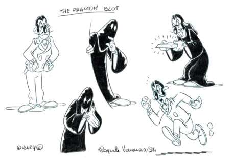 Pasquale Venanzio - 1 Original drawing - The Phantom Blot - 2024 | Catawiki