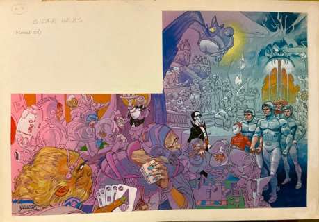 Fernández, Fernando - 1 Original colour drawing - Silver Hawks - 1990 | Catawiki