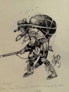 Jack Davis - 1 Original drawing - Der geheimnisvolle Trapper | Catawiki