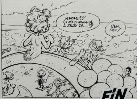 Seron, Pierre - 1 Original page - Les Petits Hommes T24 - page 44 - Le Volcan d’Or - 1988 | Catawiki