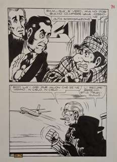 Magnus & Bunker - 1 Original page - Alan Ford - Un Tuffo nel Vuoto - 1974 | Catawiki
