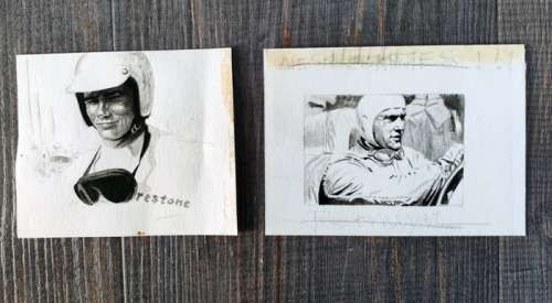 Sire, Denis - 2 Original drawing - Best of Racing - 1987 | Catawiki