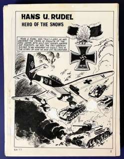 Spanish Studio - 62 Original page - Hans U. Rudel - Hero of the snows - Complete story | Catawiki