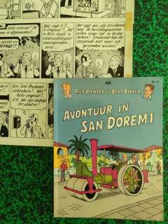 Pom - 1 Page originale + album de luxe - Piet Pienter en Bert Bibber 19 - Avontuur in San Doremi - 1959 | Catawiki