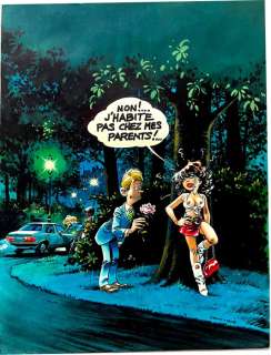 Dany - 1 Original colour drawing - Ça vous intérsse - Non !... j’habite pas chez mes parents !... - 1990 | Catawiki