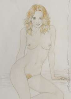 Arinouchkine, Andreï - 1 Original colour drawing - Nu | Catawiki