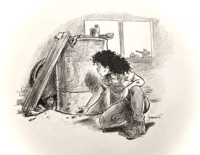 Bosschaert, Jan - 1 Original drawing - Sam - 2025 | Catawiki