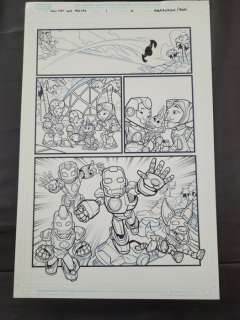 Alburquerque/Poggi - 1 Original page - Iron Man and Friends | Catawiki