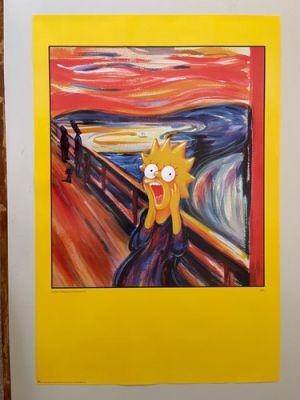 LES SIMPSONS, « LE CRI » DE MATT GROENING, AFFICHE AUTHENTIQUE DE 1998 | eBay Europe (Buy It Now)