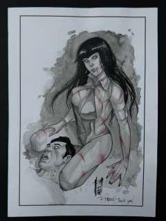 Stefano Caselli - 1 Original drawing - Vampirella