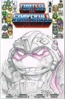 Freddie E. Williams II | Donatello Pencil Head SketchLimited Ed. Turtles of GrayskullBlank | Freddie E. Williams II