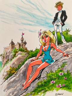 Dany - 1 Original colour drawing - Olivier Rameau et Colombe | Catawiki