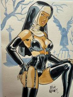 Meynet, Félix - 1 Original colour drawing - Illustration Gothique | Catawiki