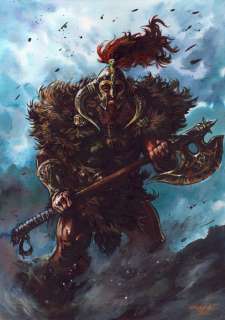 Lemercier, Gwendal - 1 Original colour drawing - Poèmes barbares - Howard’s barbarians - 2024 | Catawiki