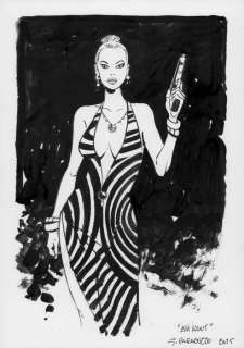 Caracuzzo, Giancarlo - 1 Original colour drawing - Eva K. - EVA KANT - 2025 | Catawiki