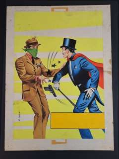 Caria, Mario - 1 Original colour page - Mandrake - La Notte degli Eroi | Catawiki