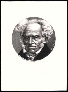 Dulieu, Jean - 1 Original drawing - Cirkel-portretten van beroemdheden - Arthur Schopenhauer - 1991 | Catawiki