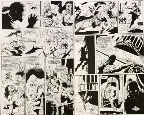 Alex Horley #2 - Battleaxes - Splash! - 2 Pages originales - 2000 | Catawiki