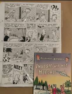 Pom - 1 Original page - Piet Pienter en Bert Bibber - Invasie uit het heelal (Nr. 24) - 1965 | Catawiki