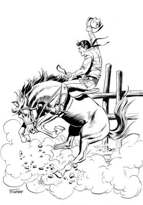 Gamba, Francesco - 1 Original drawing - Tex | Catawiki