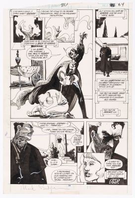 Lot 83 - MARK BADGER MARVEL COMICS PRESENTS #20 COMIC BOOK PAGE ORIGINAL ART (DR. STRANGE). | Hake’s