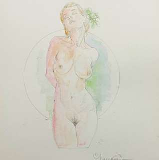 Giovanna Casotto - 1 Art comique original - Watercolor | Catawiki