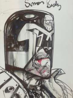 Simon Bisley - 1 Original drawing - Judge Dredd | Catawiki