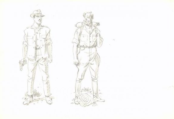 André Juillard | Crayonné original - Blake et Mortimer | Daniel Maghen