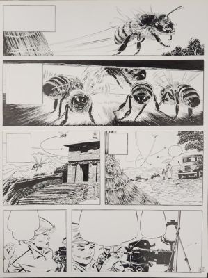 Serres, Patrice - 2 Original page - Le Bal des abeilles - 2001 | Catawiki