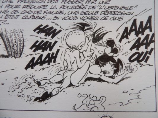 Seron - 1 Original page - De Mini-Vrouwtjes - Le Petites Femmes - A La Recherche du Sein Grêle - [pagina 19] - 2005 | Catawiki