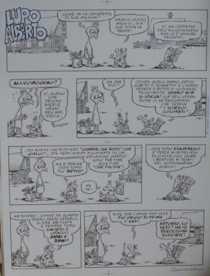 Cannucciari, Alberto - 1 Original page - Lupo Alberto - storia autoconclusiva - 1990