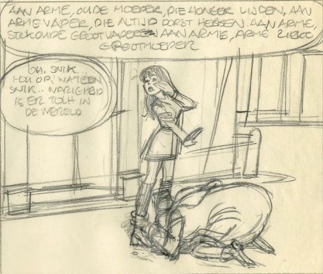 Marten Toonder Studio’s (Jan van Haasteren) - 1 Original preliminary page - Aafje Anders (begin jaren 1970) | Catawiki