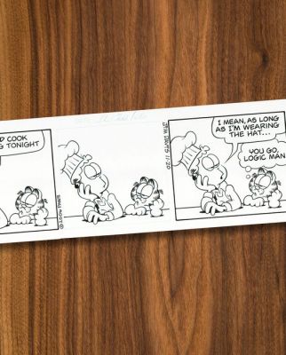 Jim Davis Garfield Bande dessinée originale publiée - November 20, 2006 – Hand-Signed | Catawiki