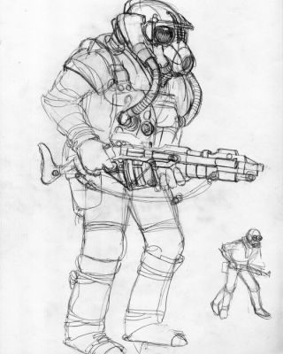 Juan Giménez - Étude de personnage des Metabarons #1 - Original Pencil Drawing - Certified | Catawiki