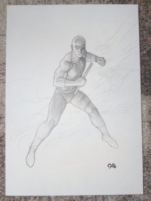 Frank Cho - 1 Original drawing - Daredevil - 2 dessins de daredevil (un au recto et un au verso) | Catawiki