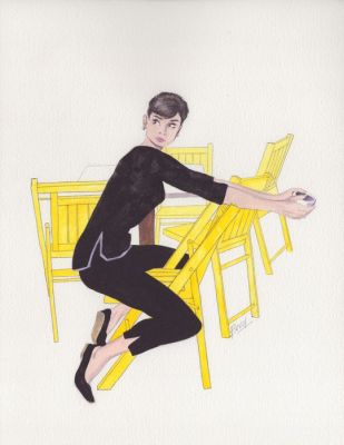 Bovo, Lorenzo - Original colour drawing - Julia - Omaggio a Joe Bowler - 2025 | Catawiki