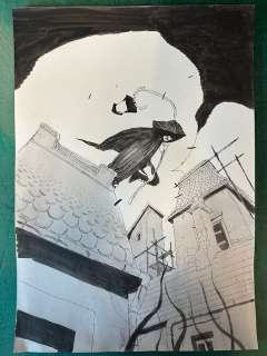 Continue Shopping | GREEN LANTERN DARK #4 ORIGINALCOVER ART BY WERTHER DELL’EDERA | Scott’s Collectables