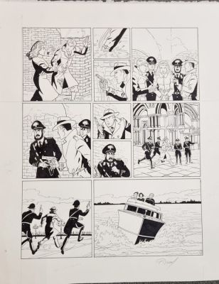 Renaud - 1 Original page - Harry Dickson T11 - Le Messager des ieux - 2016 | Catawiki