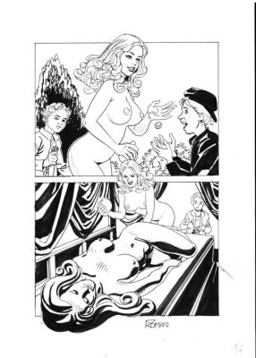 Bonazzi, Germano - 1 Original page - Zora la Vampira nuova serie #4 - "Frau Regina" - 2024 | Catawiki