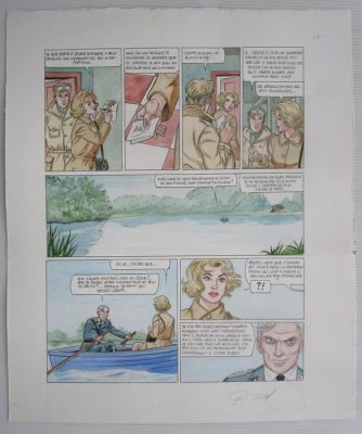 Renaud - 1 Original colour page - D‘Encre et de sang - 2014