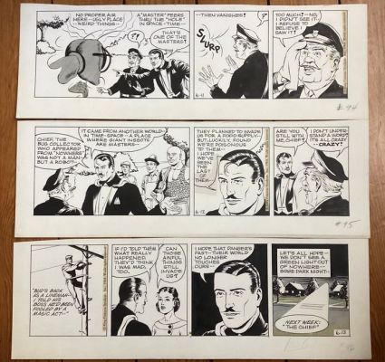 Phil Davis - 3 Original page - Mandrake - The Butterfly man - 1964