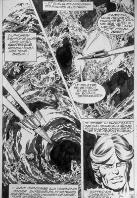 Mitton, Jean-Yves - 1 Planche originale + mise en couleur sur calque - Cosmo - Pour une poignée d’énergie - 1er épisode - 1981 | Catawiki