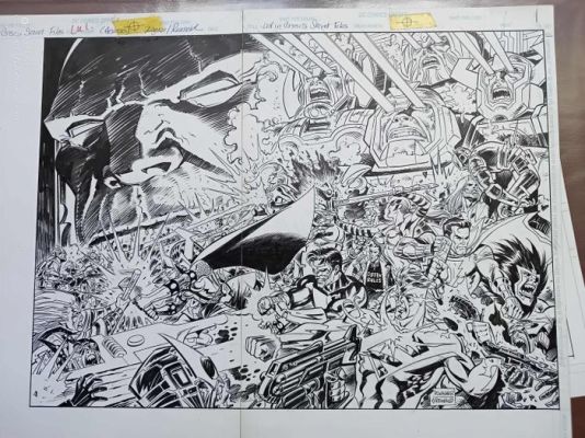 Ron Wagner / Bill Reinhold - 1 Original page - JLA, Darkseid - JLA in Crisis Secret Files - 1999 | Catawiki