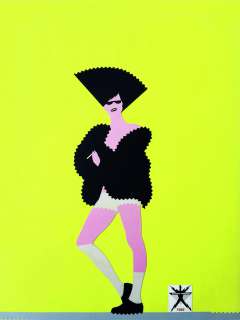 STEFANO TAMBURINI, Ragazza in pelliccia su giallo | Art-Rite