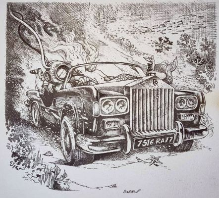 Serre, Claude - 1 Original colour drawing - Humour Noir - Richesses des mers - 1974 | Catawiki