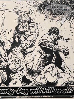 Carlos Ezquerra - 1 Original drawing - Strontium Dog - A Real Popular Guy! - 1980 | Catawiki