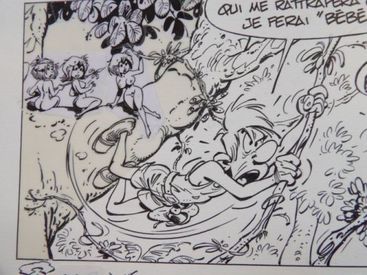 Seron - 1 Original page - De Mini-Vrouwtjes - Le Petites Femmes - Gabarit Sacre - [pagina 20] - 2004 | Catawiki