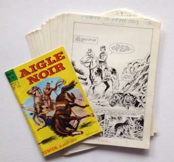 Studio Fusco Fernando | 24x original pages + album  - Fonfon, le petit ours  - Aigle noir n°36  - (1964) | Catawiki